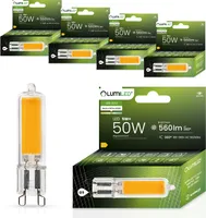 LUMILED LED žárovky G9 Sada 5 LED 5W = 50W 4000K Neutrální bílá 560lm 360° úhel svícení 230V malá žárovka nebliká COB LED žárovky