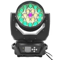 LED svetlo s pohyblivou hlavou, RGBWA UV lúč, wash zoom, 19x15W beam wash, EU zástrčka