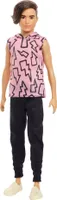 Mattel DWK44, HBV27 - Barbie Ken Fashionistas Pink Hoodie