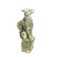 Schöner Gargoyle Rufuß aus Steinguss Neu Frostfest Witterungsbeständig PGS-057