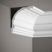 Mardom Deckenleiste MDB128 Profoam 178 x 170 x 2000 mm Weiß Stuckleiste mit Profil