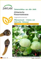 SAFLAX - Afrikanische Riesenkalebasse - 15 Samen - Lagenaria siceraria
