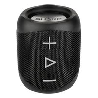 Sharp tragbarer Bluetooth-Lautsprecher GX-BT180, spritzwassergeschützt, Farbe: Schwarz