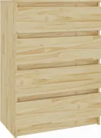 vidaXL Szafka boczna 60x36x84 cm z litego drewna sosnowego