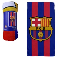 Overige Merken Fc Barcelona Badlaken 100X180 Cm Blauw/Rood