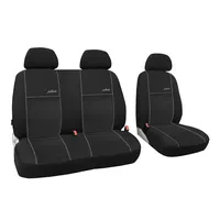 Lestarain Auto Sitzbezug Autoschonbezug universal Schonbezug 5X  Einzelsitzbezüge aus Polyester für Vans,Schwarz : : Auto & Motorrad