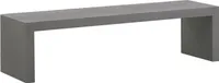 BELIANI Trendy Gartenbank Grau Beton Outdoor&Indoor 150 x 40 cm U-Form Industrieller Stil Garten Salon