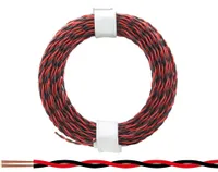 Kabelschuh 35mm2 M8 4x Ringöse mit 1m Kabel rot schwarz
