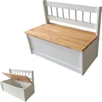 Truhlová lavice, 1 místná, MDF, elegantní design, 50 x 60 x 26 cm