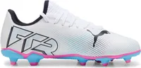 Puma FUTURE 7 PLAY FG/AG Jr PUMA WHITE-PUMA BLACK-POISON P 28