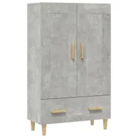 vidaXL Deska barowa beton szara 70x31x115 cm materiał drewnopochodny