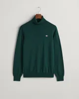 Rollkragenpullover aus Wolle und Baumwolle