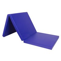 Klappbar Turnmatte Weichbodenmatte Gymnastikmatte Yogamatte Fitnessmatte180x60x5, Color:Blau