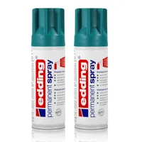 2x edding Permanent Spray petrol matt 200 ml Premium Acryllack Spraydose