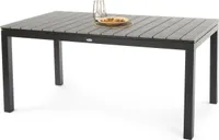 di volio Gartentisch Drena - Grau, mit verstellbarer Beinhöhe, 160x210 cm, Gartentisch - wetterfest & ausziehbar, aus Kunstholz und Aluminium
