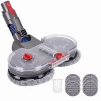 Elektrischer Wischaufsatz für Dyson V11 V10 V8 V7 V15 Staubsauger, Wischmopp Aufsatz Set mit 6 Mopppads und Abnehmbarer Wassertank