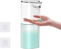 Seifenspender Automatisch, 400ml Seifenspender Wandbefestigung, No Touch Schaumseifenspender mit Sensor, 4 einstellbare Stufen, IPX5 Wasserdicht
