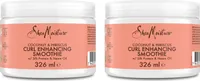SheaMoisture Curl Enhancing Smoothie für dickes, lockiges Haar Kokosnuss & Hibiskus Leave-In Styling Creme ohne Silikon und Sulfate 2x 326ml