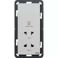 Gira Rasiersteckd. 115 - 230 V System 55 Grau m 2820015