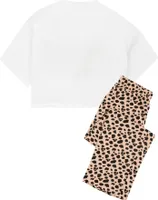 Barbie - dámské pyžamo NS7141 (XXL) (hnědá/bílá)
