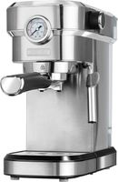 MPM - Espressomaschine - Milchaufschäumer - Gemahlene Kaffeebohnen - 20 BAR - Edelstahl