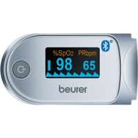 Beurer Bluetooth Pulsoximeter PO 60 Weiß und Grau