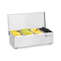 Nádoba na přísady Royal Catering - nerezová ocel - 4 x 450 ml