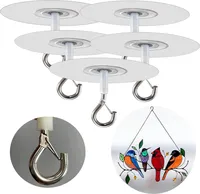 winterbeauy 5Stk Selbstklebender Deckenhaken, robuste Metallhaken ohne Bohren