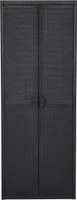 vidaXL Gartenschrank Schwarz 65x45x172 cm PP Rattan