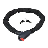 relaxdays zámek na kolo SECURE černý 100,0 cm