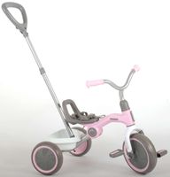 Kinder Dreirad QPlay Tenco Freilauf Lenkstange Zusammenklappbar Pastell-Rosa NEU 