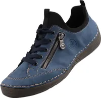 Rieker Komfort Schnürschuhe Damen 362D3532353733 Blau 36 EU