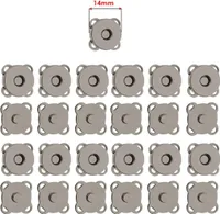 INF Magnetické patentky na šití, 18 mm (balení 10 ks) Černá