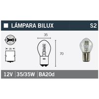 Lampe Glühbirne BILUX 12V 35 / 35W ( 1 Stück )