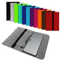 Schutz Tasche Microsoft Surface Laptop 3 15 Hülle Filz Sleeve Schutzhülle Case, Farbe:Grau