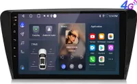 10'' Navigation 8kern Autoradio GPS Android13 DAB+ BT 6+128G carplay für skoda Octavia 2013-2018 mirror wifi SWC 4G