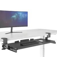 hjh OFFICE Tastaturablage ausziehbar VM-KB Tastaturauflage Tastaturauszug Schreibtisch für Maus und Tastatur, 68.0 cm x 28.0 cm