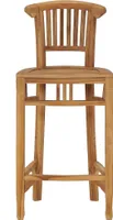 vidaXL Barhocker Teak Massivholz