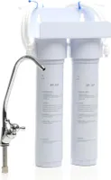 Naturewater NW-2-PPUF 2 Stufen Untertisch Wasserfilter, 5 µ, Sedimentfilter und Ultrafilter Filtereinsatz, mit Schnellanschluss, Wasserhahn