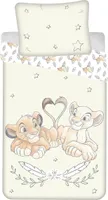 Dětské povlečení Disney s motivem Lví král Simba Nala hvězdy přikrývka 140 x 200 + polštář 70 x 90, 100% bavlna