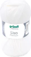 50 Gramm Gründl Lisa Premium Uni 01 Weiss