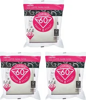 Hario V60 Größe 02 - 3 Packungen 100 Weißbuch Kaffeefilter  insgesamt 300 Papierfilter 3x VCF-02-100