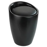 WENKO Bad Hocker CANDY Wäsche Korb 20 L Sack Sammler Box WC Sitz Sortierer Sitz