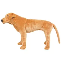 vidaXL Mäkká hračka pes labrador stojaci plyš svetlohnedý XXL