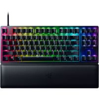 Razer Huntsman V2 Tenkeyless, Optische Gaming-Tastatur, RGB-LED-Licht, US, Schwarz, Kabelgebunden, Clicky Purple Switch