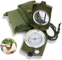 Kompass Wasserdicht Militär Marschkompass Metall Taschenkompass Leuchtzifferblat 