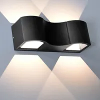 LED Außenleuchte Wandlampe Wandleuchte Außenwandleuchte IP54 1363 Leuchte warmweiß Außenlampe Flurleuchte Eingangsleuchte Badleuchte
