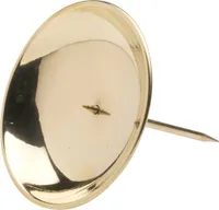 Adventskranz Kerzenhalter mit Dorn Ø8cm Messing Gold Glanz Poliert Dekoration