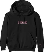 BlackPink - "The Album Tracklist" Kapuzenpullover für Herren/Damen Uni RO182 (XXL) (Schwarz)