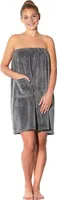 Saunakilt für Damen aus Mikrofaser, L/XL, grau